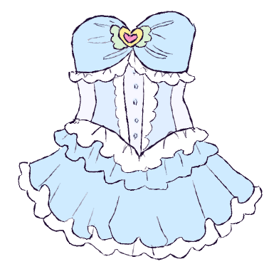 frilly dress