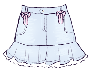 jean skirt