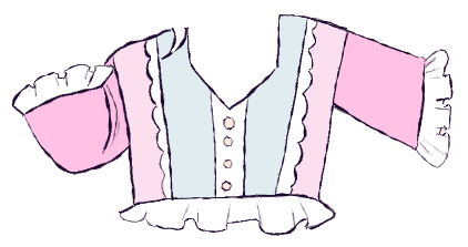 rococo crop top